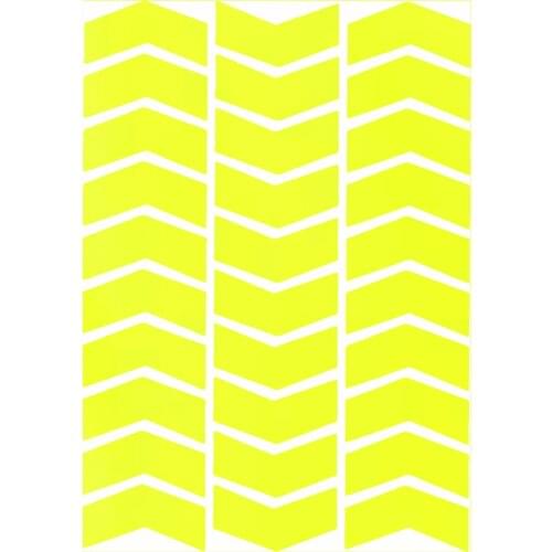 Arrow-Shaped Fluorescent Yellow Sticker Plane Extreme