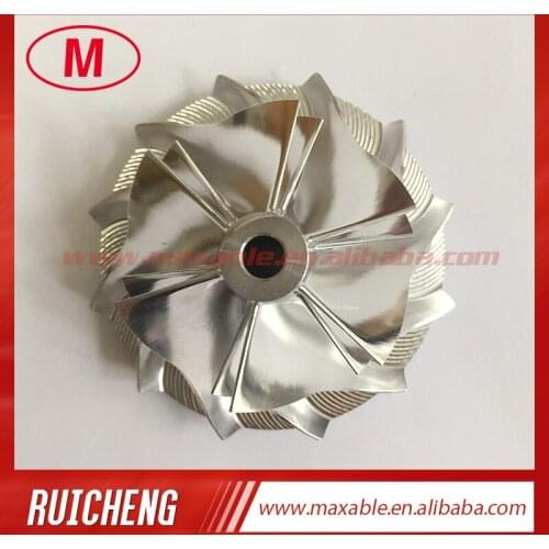 GT15-25 784363-0002B/735475-0002 38.58/52.00mm 6+6 blades high performance turbo billet/milling/aluminum 2618 compressor wheel