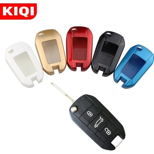 KIQI Car Remote Key Cover Case Shell Holder Protect for Peugeot 3008 208 308 508 408 2008 307 4008 for Citroen C4 Accessories