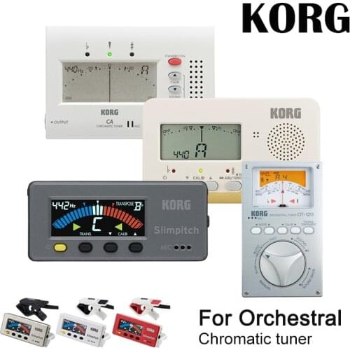 KORG CA2 SLM-1CM CA50 OT-120Large Display Auto Chromatic Tuner Guitar/Bass/Saxophone/ Violin/ Flute Tuner Universal Tuner