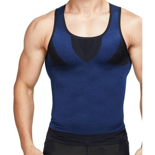 Fit Body Shaper Posture Corrector Vest Men Gynecomastia Underwear Slimming Tummy Trimmer Tops
