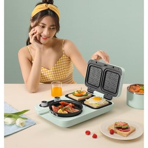 JRM0325 Bear Sandwich Maker Breakfast Machine Home Small Automatic Breakfast Machine Multi-function Toast Toaster Household New
