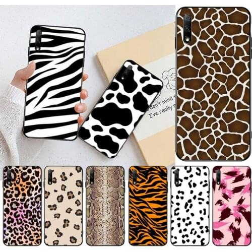 Fashion Animal Cow Tiger Snake Pattern Phone Case For Huawei Nova 6se 7 7pro 7se honor 7A 8A 7C Prime2019