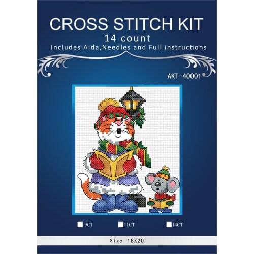 14/16/18/28 Counted Cross Stitch Kit Christmas Snowman Snow Man Gift Ornaments Ornament DIM 08770 8770