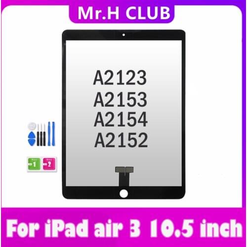 Original For iPad Air 3 2019 A2152 A2123 A2153 A2154 Touch Screen Digitizer Sensor Front Glass Replace For iPad Pro 10.5 2nd Gen