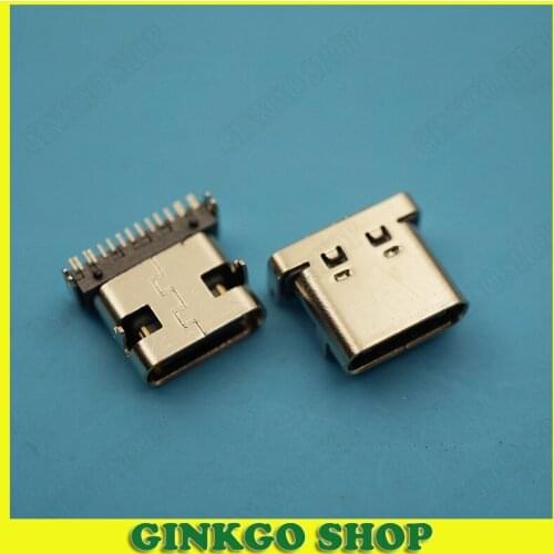 20pcs 4 Feet Patch USB Socket 3.1 Type 16P USB 90degrees Female Jack Connector