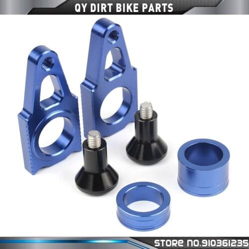 CNC Front & Rear Wheel Hub Spacers With Rear Chain Adjuster For YZ250F YZF250 YZ450F 2014 2015 2016 Motocross Off Road Enduro