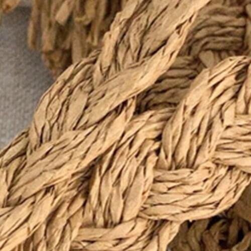 28GD Beach Woven Straw Shoulder Bag with Tassel Boho Hollow Crochet Crossbody Handbag