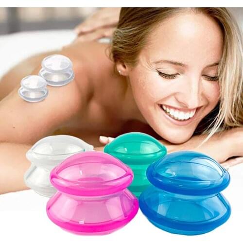 Suction Cup Anti Cellulite Silicone Massage Body Cups Chinese Cupping Set Weight Loss Vacuum Cupping Blue/Green/Red/White New