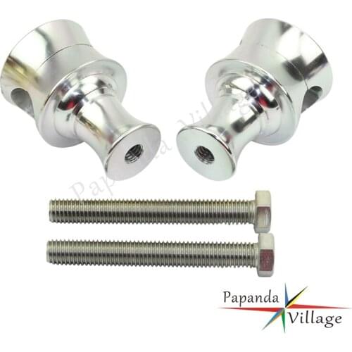 Papanda Motorbikes Silver 25mm Handlebar Riser 1" Handlebar Bar Mount Clamp for Harley Chopper Cruiser