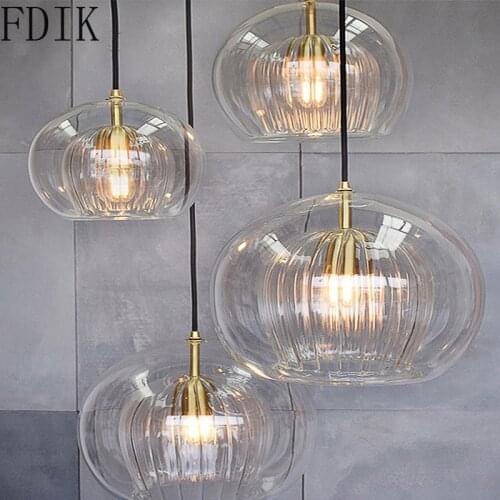 Nordic Double Layer Glass Pendant Lights for Restaurant Dinning Room Living Room Modern Home Decor Loft Indoor Lighting Fixtures