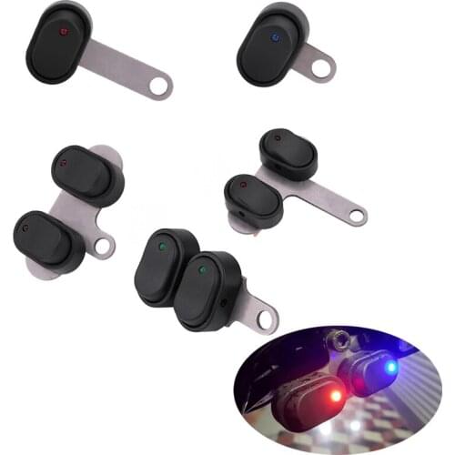 Universal Motorcycle Switch Scooter Headlight Horn Fog Light Mount Waterproof ON OFF Control Handlebar Switch with Indicator