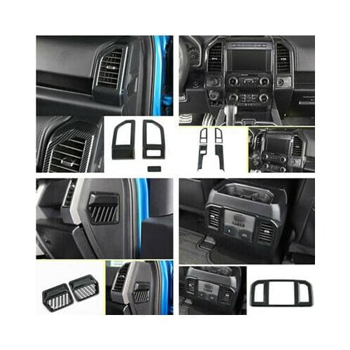 LHD Interior Air Outlet Vent Kit Cover Trim 11pcs For Ford F150 F-150 2015-2020