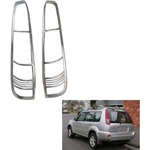 Novel style 2PCS ABS Chrome plated TAIL LAMP COVER For Nissan X-Trail 2000-2010 T30 tail Light Coves