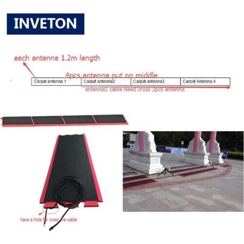 2pcs Long Range 10dbi linear UHF RFID Marathon floor Mat Antenna for Race Timing System waterproof anti-pressure 1.2m length
