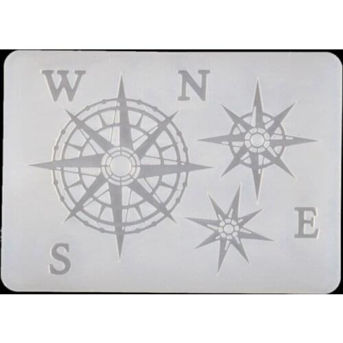 32CE Gear Bird Feather Jellyfish Compass Silicone Resin Mold Thin Bookmark Art Crafts