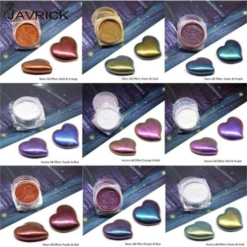 5 Color Magic Resin Chameleons Pigment Mirror Rainbow Pearl Powder Colorant Epoxy Resin Glitter Resin Jewelry Making Kit