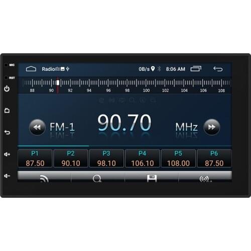Double Din Android Car Stereo with GPS 7 Inch Touch Screen Car Radio Bluetooth Supports Mirror Link for iOS/Android Phones WiFi
