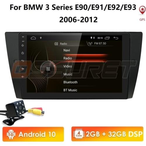 Quad Core Car Multimedia player Android 10 GPS Automotivo For BMW 3 Series E90/E91/E92/E93 2006-2012 Radio 2G RAM+16G/32G ROM