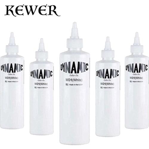 KEWER DYNAMIC 250ML Professinal Tattoo Ink White Permanent Makeup Pigment Microblading Ink Suitable For Body Beauty Tattoo Art