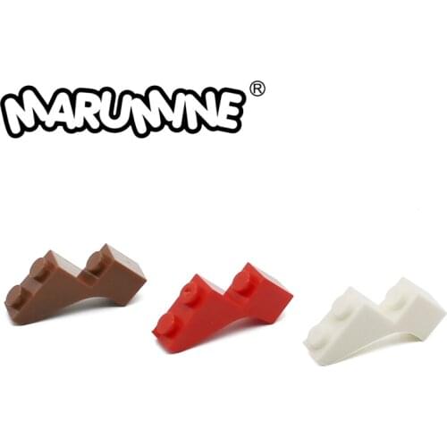 Marumine 88292 Brick With Bow 1x3x2 Building Block moc Arch Parts Assembles Particles DIY Enlighten Children Toy For Constructor