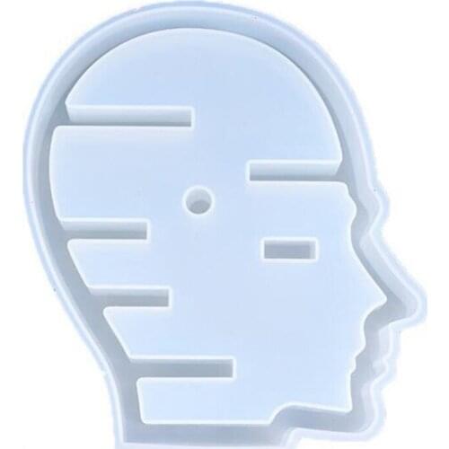 Tray Resin Mold, Portrait Decoration Silicone Resin Mold, Head Portrait Coaster Desktop Table Set Decoration Crafts