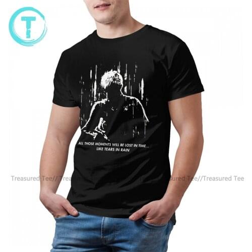 Blade Runner Tee Shirt Casual Short Sleeves 100 Cotton T Shirt Beach Graphic T-Shirt Oversized Men