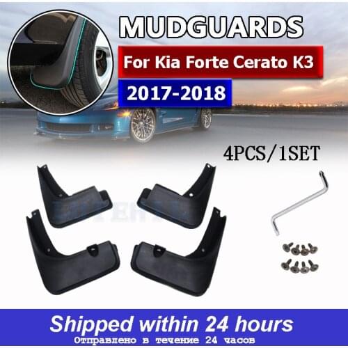 Molded Car Mud Flaps For Kia Forte Cerato K3 2017 2018 Mudflaps Splash Guards Mud Flap Mudguards Car Styling