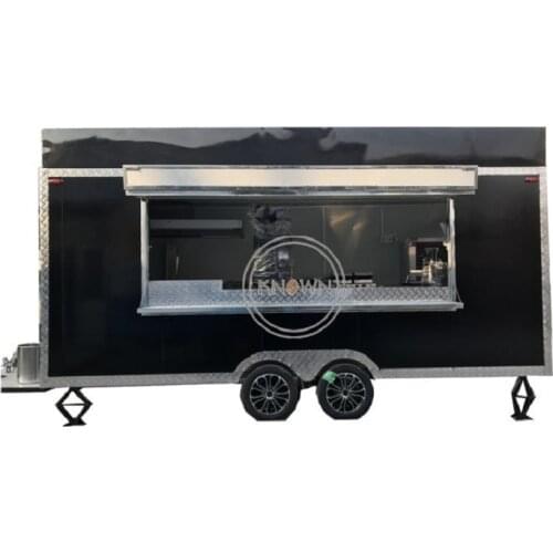 Mobile outdoor fast food trailer hot dog food truck cart van for sale
