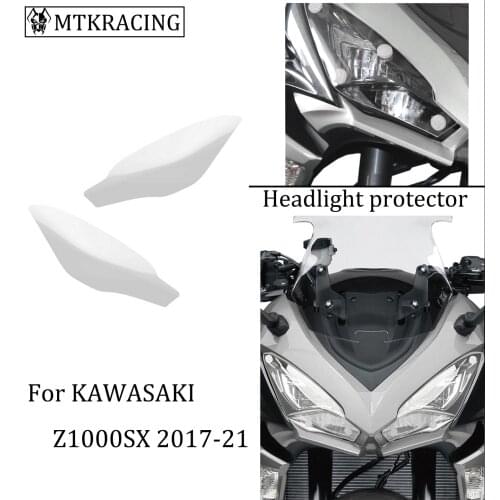 MTKRACING FOR KAWASAKI Z1000SX High quality Headlight protector cover screen lens 2017-2018