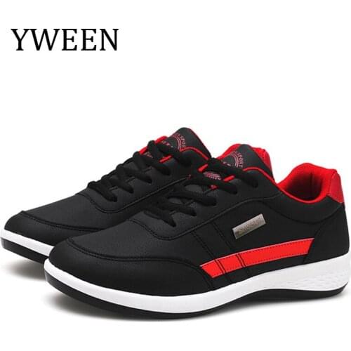 YWEEN Autumn New Mens Shoes Lace-Up Male Fashion Shoes Man Microfiber Leather Casual Shoes Brand Men Sneakers Fashion Men FLats