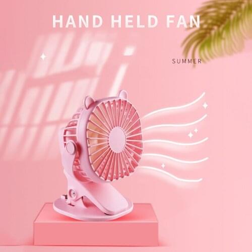 New Portable USB Table Fan Mini Clip Rechargeable Cooling Deskship Fans 360 Degree Rotation Clamp Office Home Ventilator Cooler