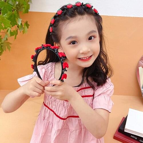1Pcs/Set Children Cute Plastic Animal Cartoon Flower Fruit Hairbands Girls Lovely Hair Hoop Headbands Kids Hair Accessories