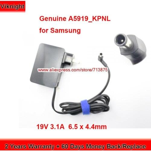 Genuine A5919_KPNL BN44-00887D 19V 3.1A AC Adapter for Samsung BN4400887D A5919KPNL Laptop Power Supply