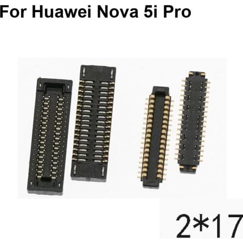 2pcs FPC connector For Huawei Nova 5i Pro LCD display screen on Flex cable on mainboard motherboard For Huawei Nova 5 i Pro