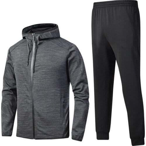 Tracksuit Men Sports Hoodie Fitness Gym Clothing Morning Exercise Running Set Sportswear Jogger MenS Tracksuit Autumn Suit