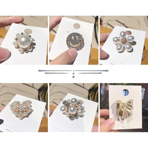 Alloy Pieces Of Rhinestone Pearl Brooch Jewelry Accessories Exquisite Decoration Accessories Coat Jewelry Gift