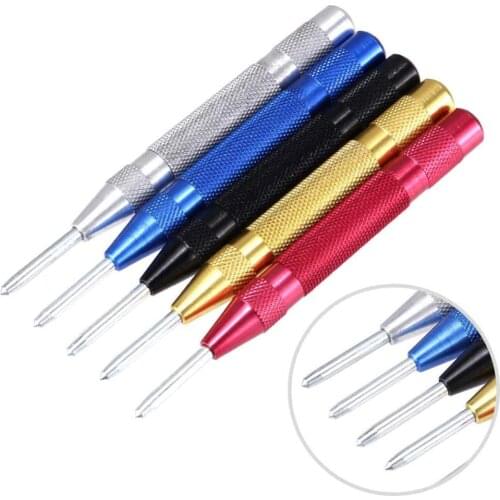 HOSONO Super Strong Automatic Centre Punch and General Automatic Center Punch Adjustable Spring Loaded Metal Drill Tool AA