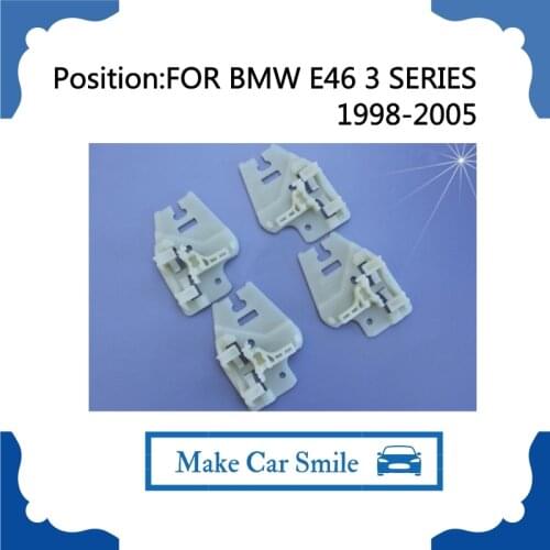X4 PLASTIC SLIDERS / CLIPS FOR BMW E46 3 SERIES WINDOW REGULATOR REPAIR CLIPS FRONT LEFT AND RIGHT 1998-2005