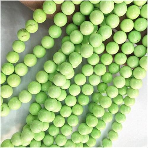 Green turquoisee beads stone round ball size 6mm 8mm top fashion beads accessories for mens or womens jewelry beads findings