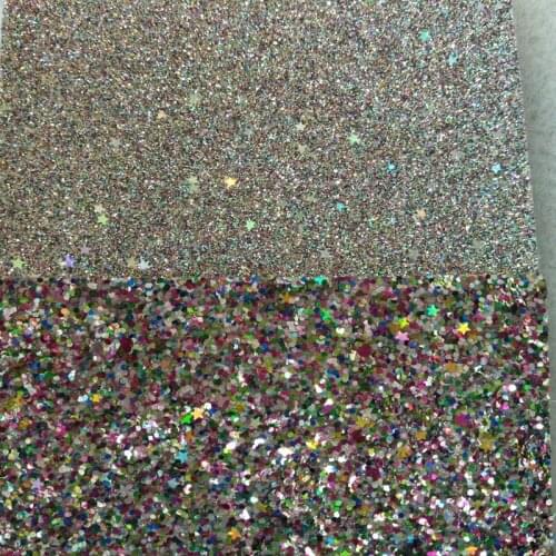 ZY DIY Chunky Glitter Bling Bling 15x15cm Glitter Felt Needle-Punched Nonwoven Polyester Felt, Fieltro feltro home decoration