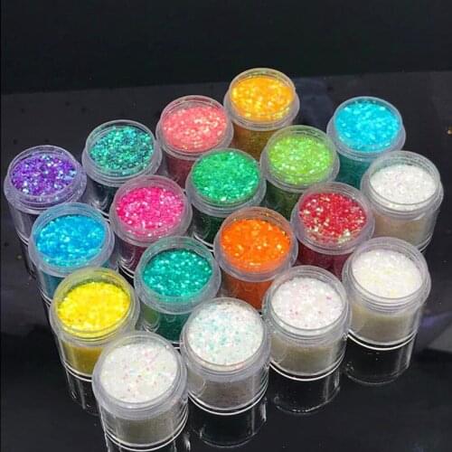 1 pc Mix Size Nail Sequins Polish Manicure Nails Art Decorations Powder EyeShadow Nail Glitter Flakes Sparkly 3D Hexagon