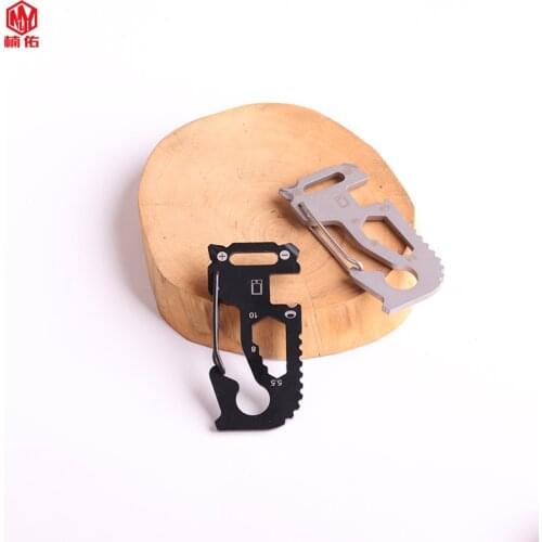 1PC EDC Tool Multitool Cat Shape Stainless Steel Screwdriver Wrench Opener Combination Tool Keychain Spring Hanging Buckle