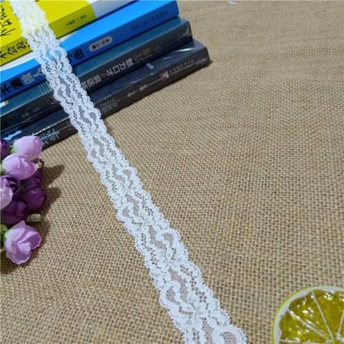 2.5cm S2715 width Colorful Spandex Nylon Elastic stretch narrow crochet trim for Womenswear underwear Lingerie bra