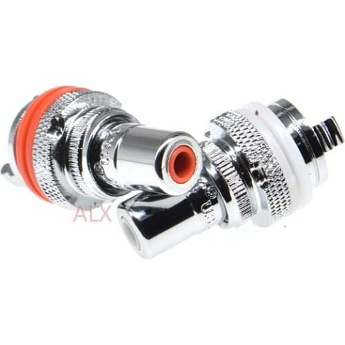 2PCS 805 2.5 AG Female RCA Jack Socket Connector Silver Plated