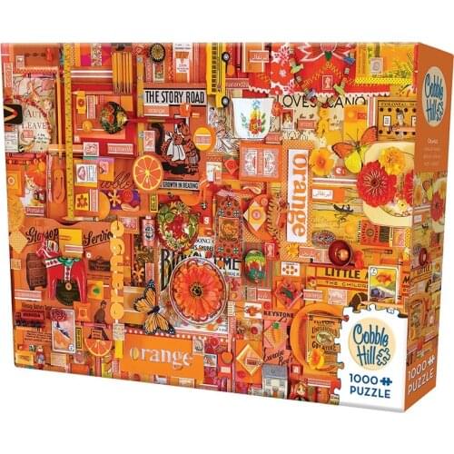 2018 New Cobble Hill The Rainbow Landscape Orange 1000PCS Jigsaw Puzzle Toys Fans Limited Jigsaw Puzzles Birthday Christmas Gift