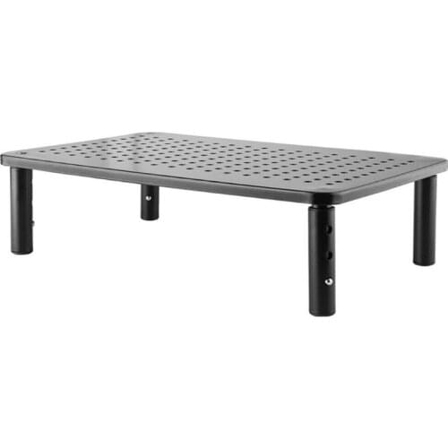 3 Height Adjustable With Mesh Platform Iron Plate Monitor Stand Riser Portable