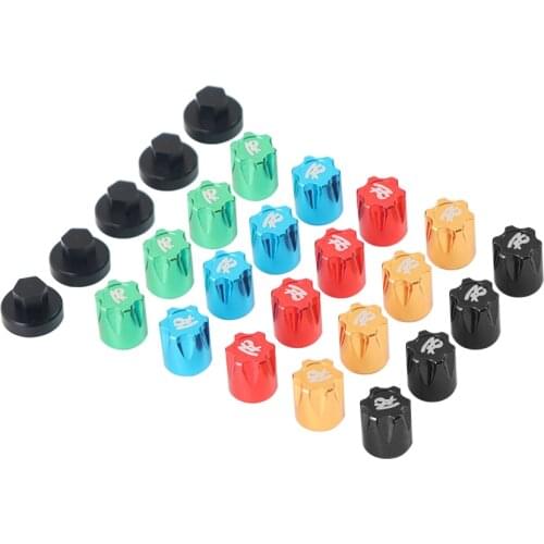 4PCS Tire M4 Nut Dust Cover Trim Wheel Center Cap for 1.9/2.2 inch Hub 1/8 1/10 Traxxas TRX4 Axial SCX10 RC Car Accessories