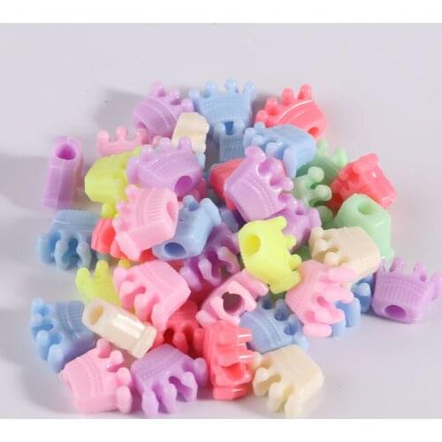 10g Package Acrylic Candy Loose Beads Childrens Handmade DIY Creative Cartoon Shape Straight Hole Jewelry Accessories Material