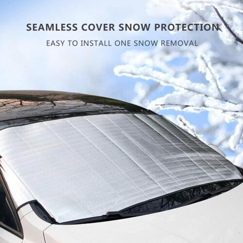 Car Windshield Snow Cover Anti-frost Snow Block Winter Front Windscreen Cover Sun Shade Ice Shield Dust UV Protector Car Styling